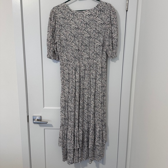 Ba&sh Patterned Midi V- Neck Dress Size Large Women’s - Picture 11 of 15